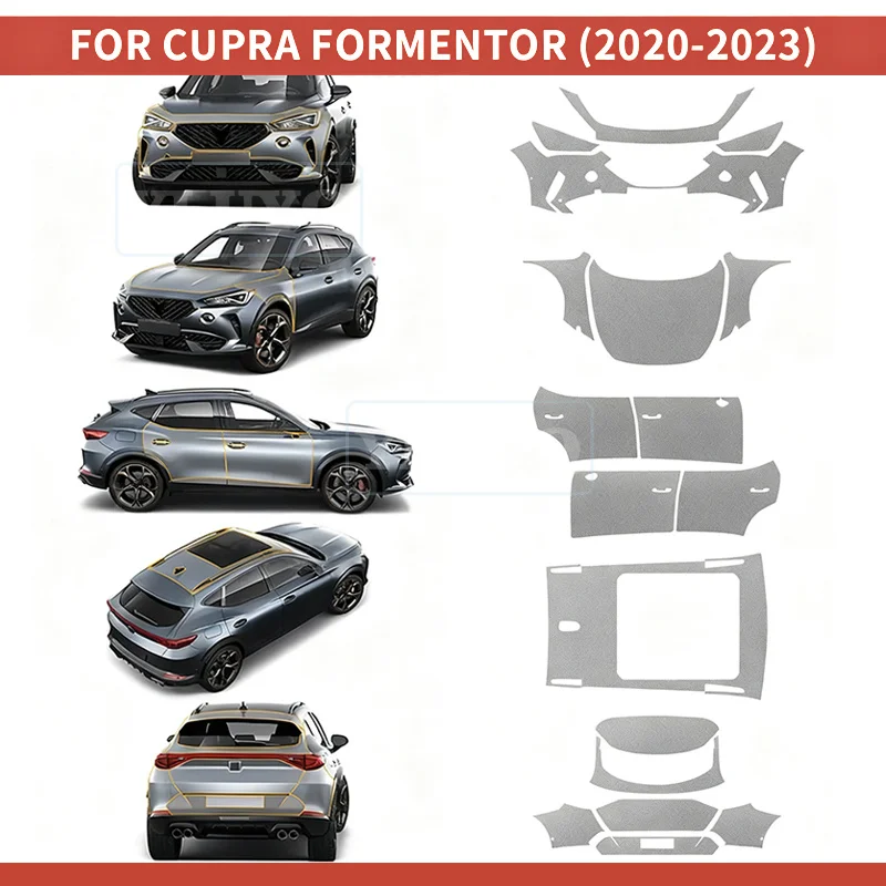 

For SEAT CUPRA Formentor 2021 2022 2023 TPU Paint Protection Film Sticker Anti-scratch Protective Transparent PPF Accessories