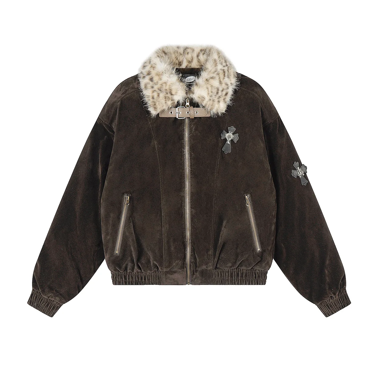 Americano retro rua moda montanha escultura casaco acolchoado inverno manter quente bordado design homem jaqueta de inverno