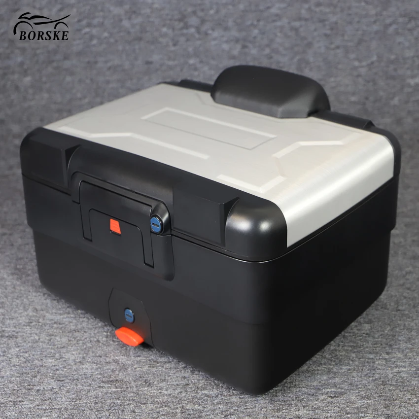 

Motorcycle Accessories Motorbike trunk Adjustable Capacity 28-38L case aluminum tail delivery box For Suzuki Kawasaki Honda