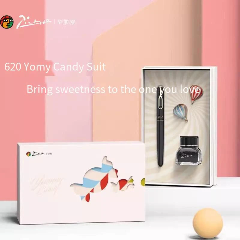 Pimio 620 Candy Fountain Pen Set - Calligraphy Writing Gift for Students, Ideal for 3rd & 4th Graders