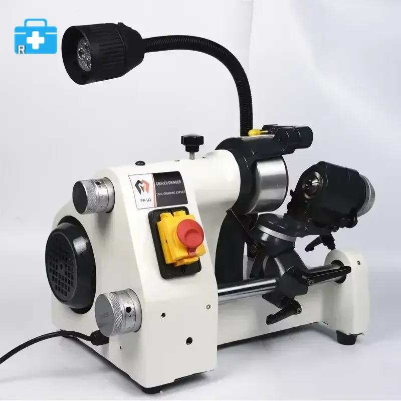 CE 220V U3 R8 Collets Universal Cutter Grinder Drill Sharpener Sharpening Machine for End Mill Twist Grinding Tool