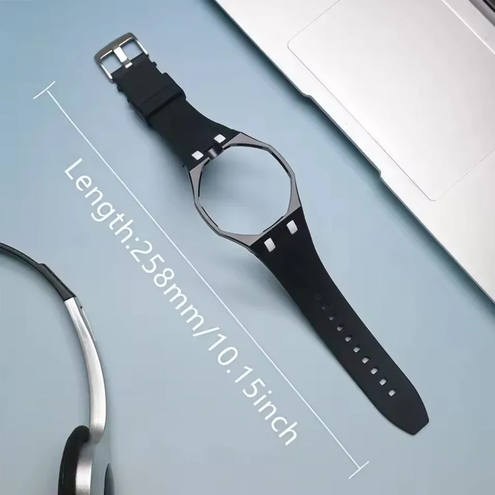 2 In 1 Silicone Strap+PC Case For Swatch X AP Royal Pop Pocket Watch Modification The Integrated Bracelet Changer to Wristband view 3