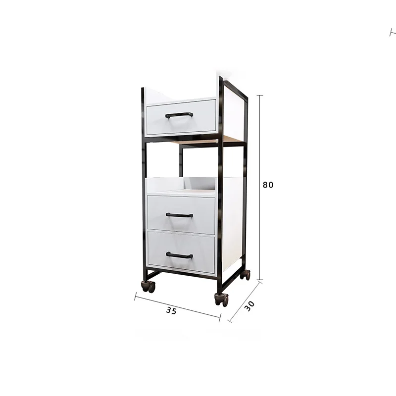 Premium Glam Trolley Storage Modern Luxury Aesthetic Organizers Trolleys Nordic Auxiliary Carrello Parrucchiere Salon Furniture