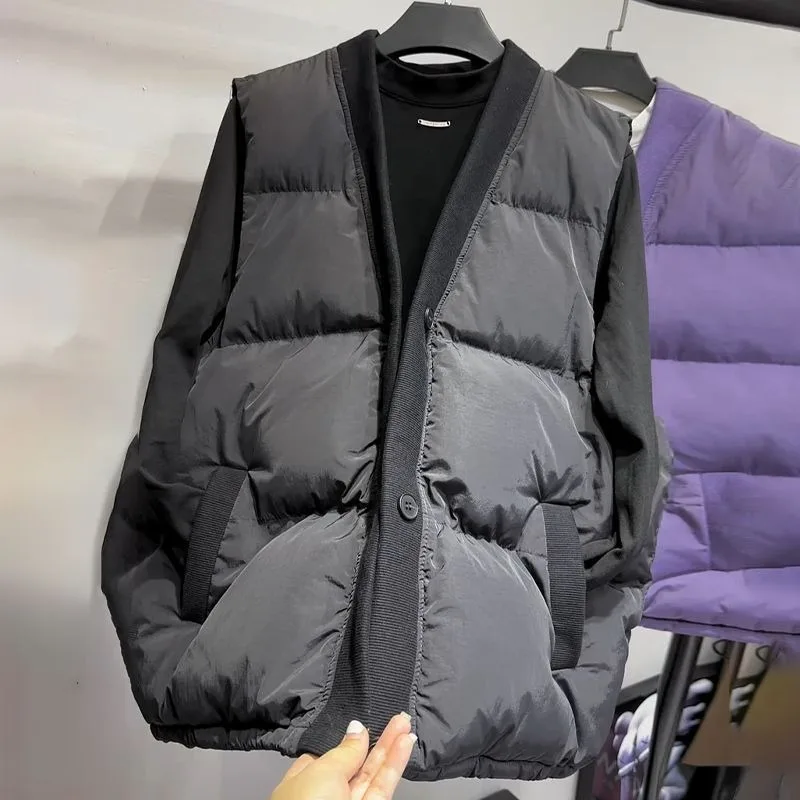 

Women's New Autumn and Winter High-end Temperament Light Luxury Fashion Age-reducing Single-breasted Sleeveless Jacket