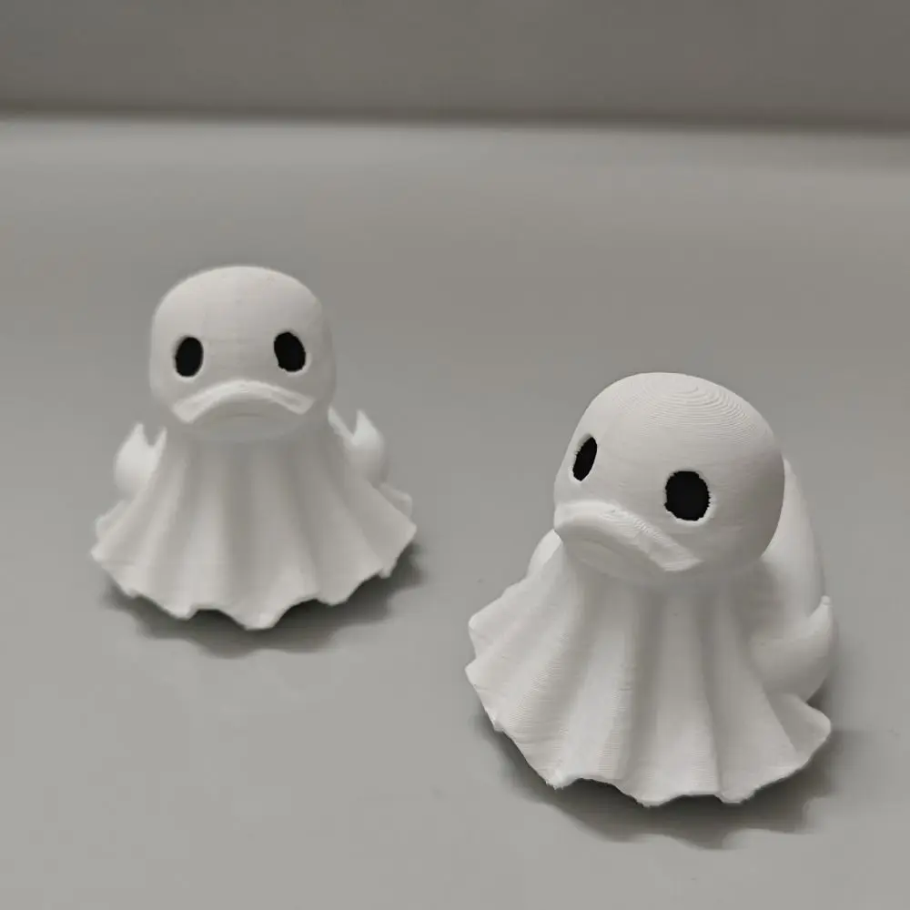 PLA Halloween Ghost Duck Compact Lightweight Miniature Duck Figurine Collectible Cute Creative Ghost Duckling Bookshelf Display