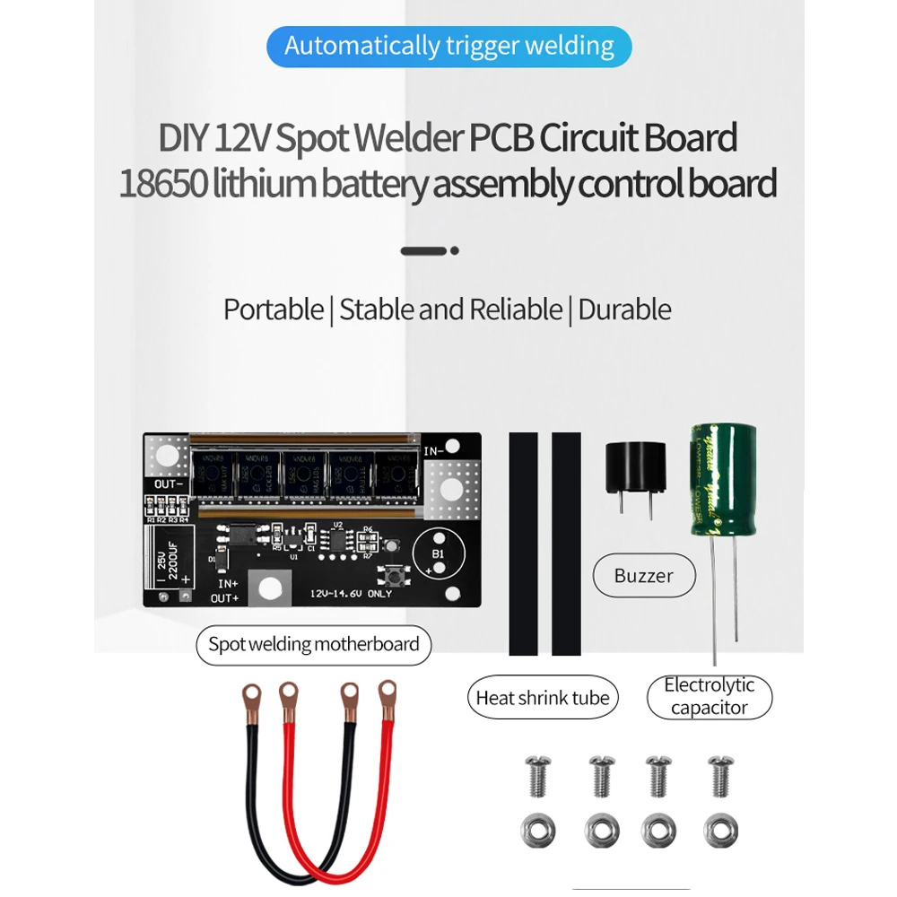 12V Spots Welding Machine Control 18650Board ​DIY Set 18650 Nickel Plated Sheet Lithium Leadacid 3S Hydride Battery Pack