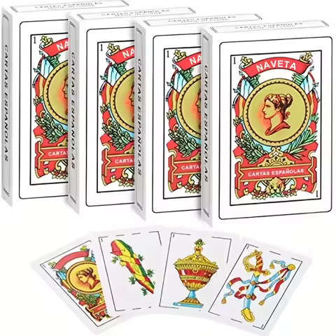 1 Deck of Authentic Spanish Naipes Playing Cards - Perfect for Mexican Card Games and Poker! Great for Gifts, Perfect for Party Fun!