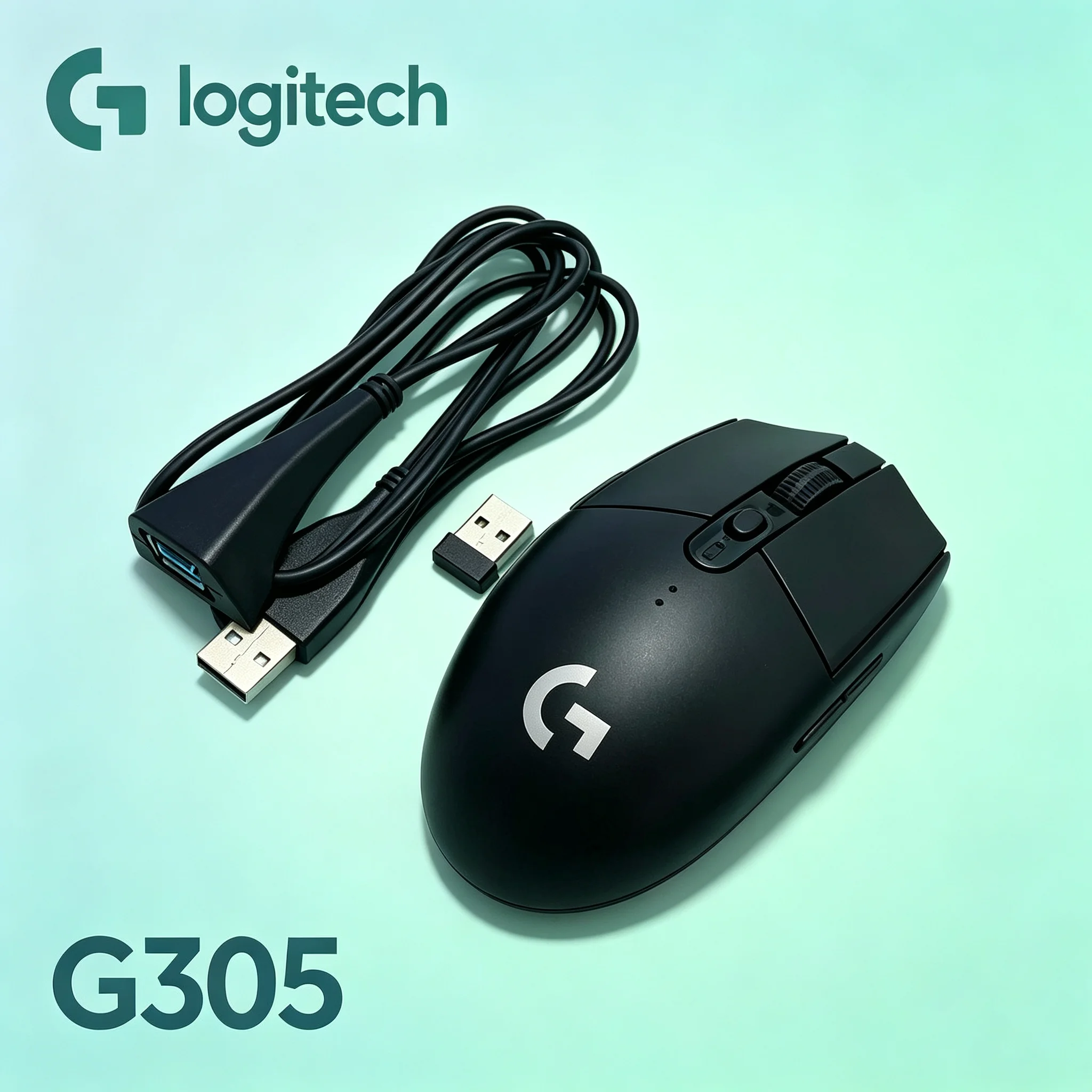 Stable Connection Logitech G305 Wireless Mouse With Transfer Adapter Cable Gaming Grade Mice For Competitive Gaming And Office W
