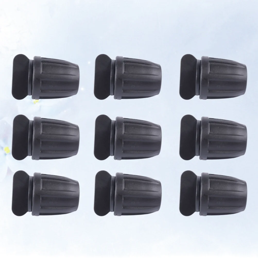 20 PCS Hose Inner Plug Round Pipe Stopper Dripper New Material Water Tube Black