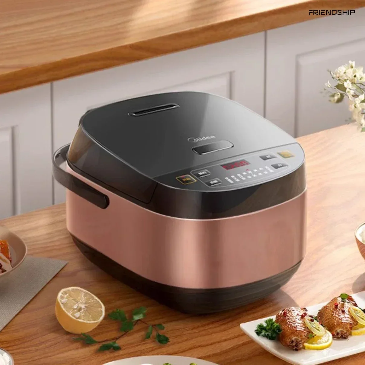 New large capacity multi - function intelligent reservation rice cooker for home, kitchen and rental housing.