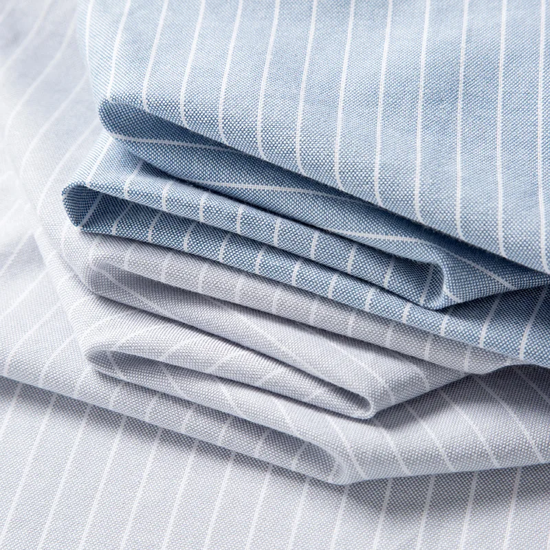 High Quality 100% Cotton Man Shirts Long Sleeve Solid Color Plaid Shirt Men Long Sleeve for Men Casual Business Soft Cozy