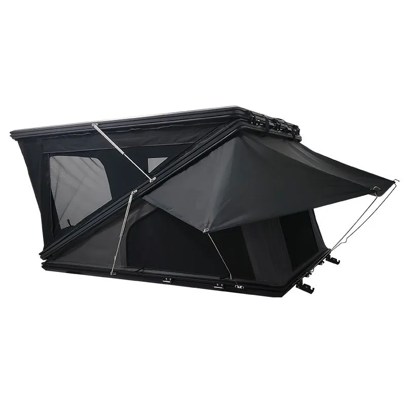 

High Inner Space Aluminum Hard Shell Roof Top Tent Waterproof Canvas Fabric Car Rooftop Tent