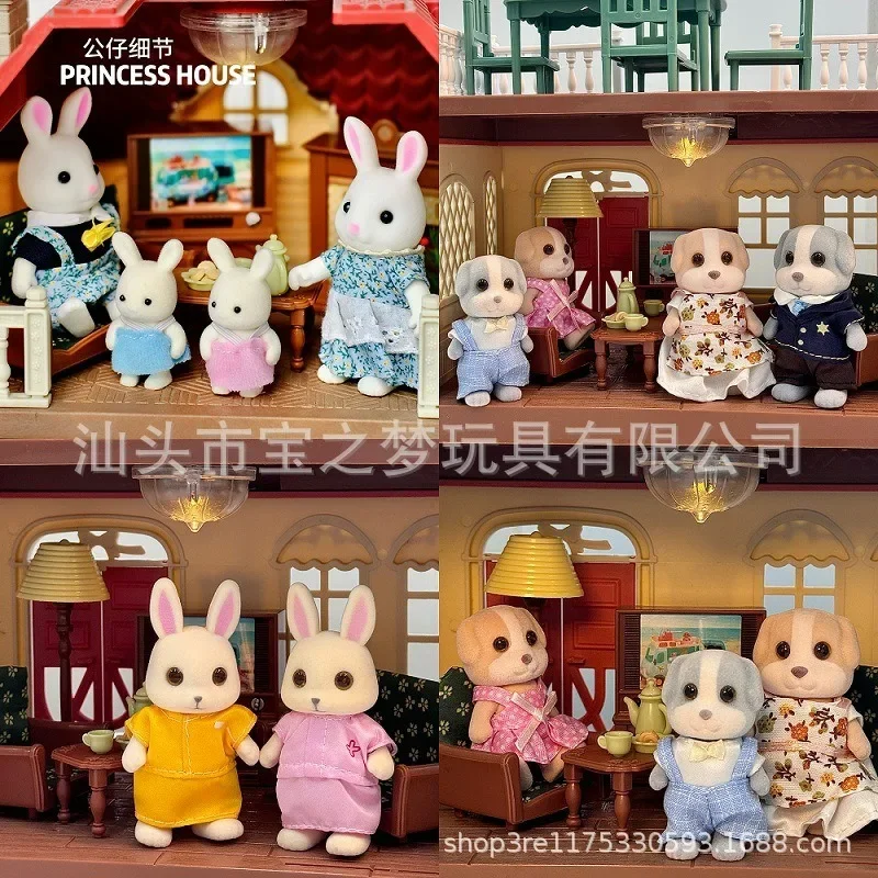 Sylvanians Families Model Plush Dolls Figurines Anime Character Derivative Peripherals Toys Table Decoration Birthday Party Gift