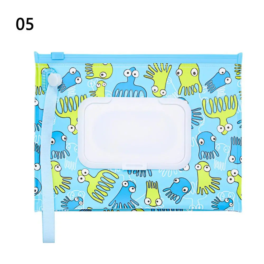

Snap-Strap Flip Cover Baby Product Wet Wipes Bag Stroller Accessories Cosmetic Pouch Tissue Box