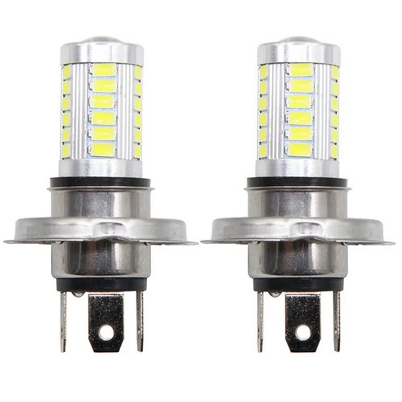 Lámpara LED H4 para faro delantero de coche, Luz antiniebla para automóvil, 33 SMD, 5630, 5730