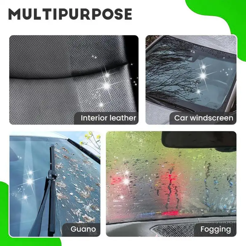 Glass Oil Film Removal Brush 120ml Car Glass Oil Film Removal Brush Anti-Fogging Glass Cleaning Brush Safer Driving Cleaner For