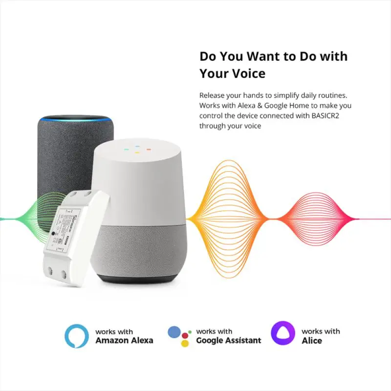 SONOFF-RFR2 WiFi 무선 스마트 스위치, 433mhz RF 수신기, 스마트 홈 작업용, Ewelink Alexa Alice Google Home Ifttt,