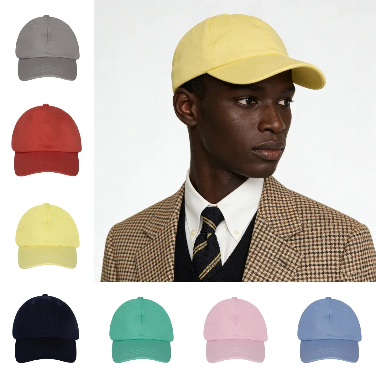 hat-women's-cap-hats-for-man-high-quality-old-money-polo-hat-embroidered-solid-color-sun-protection-versatile-bucket-hat