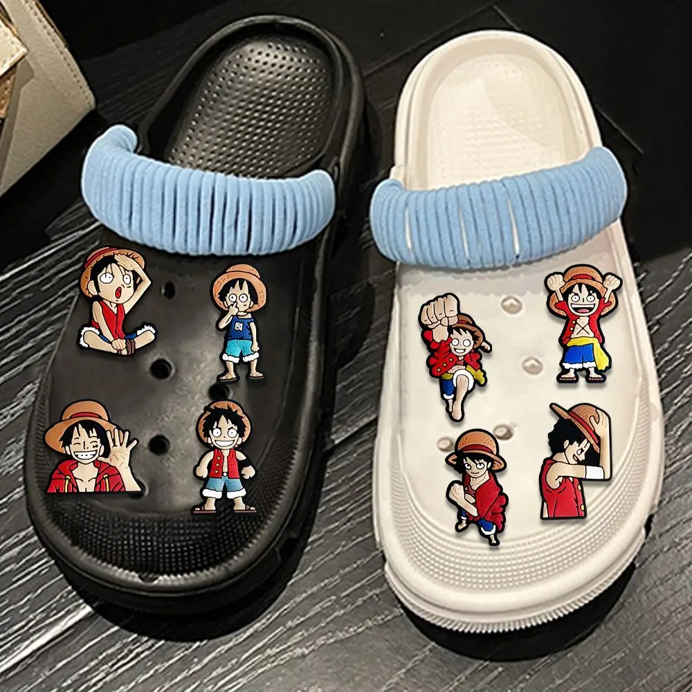 one piece Crocs diy accessories removable Zoro decorative buckle Luffy accessories shoe flowers anime accessories anime