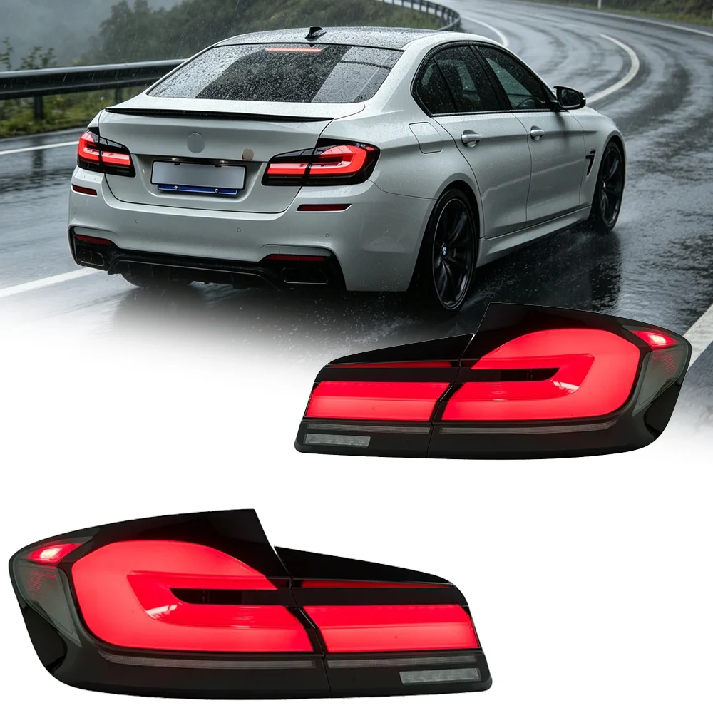 2 pièces pour feux arrière LED TYPY pour BMW Série 5 F10 M5 2011-2016, animation dynamique, clignotants séquentiels, montage de feux arrière