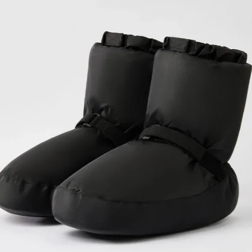Imagen 1 del producto Botas cálidas de ballet para mujer, zapatos de entrenamiento de algodón con suela blanda, zapatos cálidos de baile de invierno gruesos y de felpa profesionales para niños
