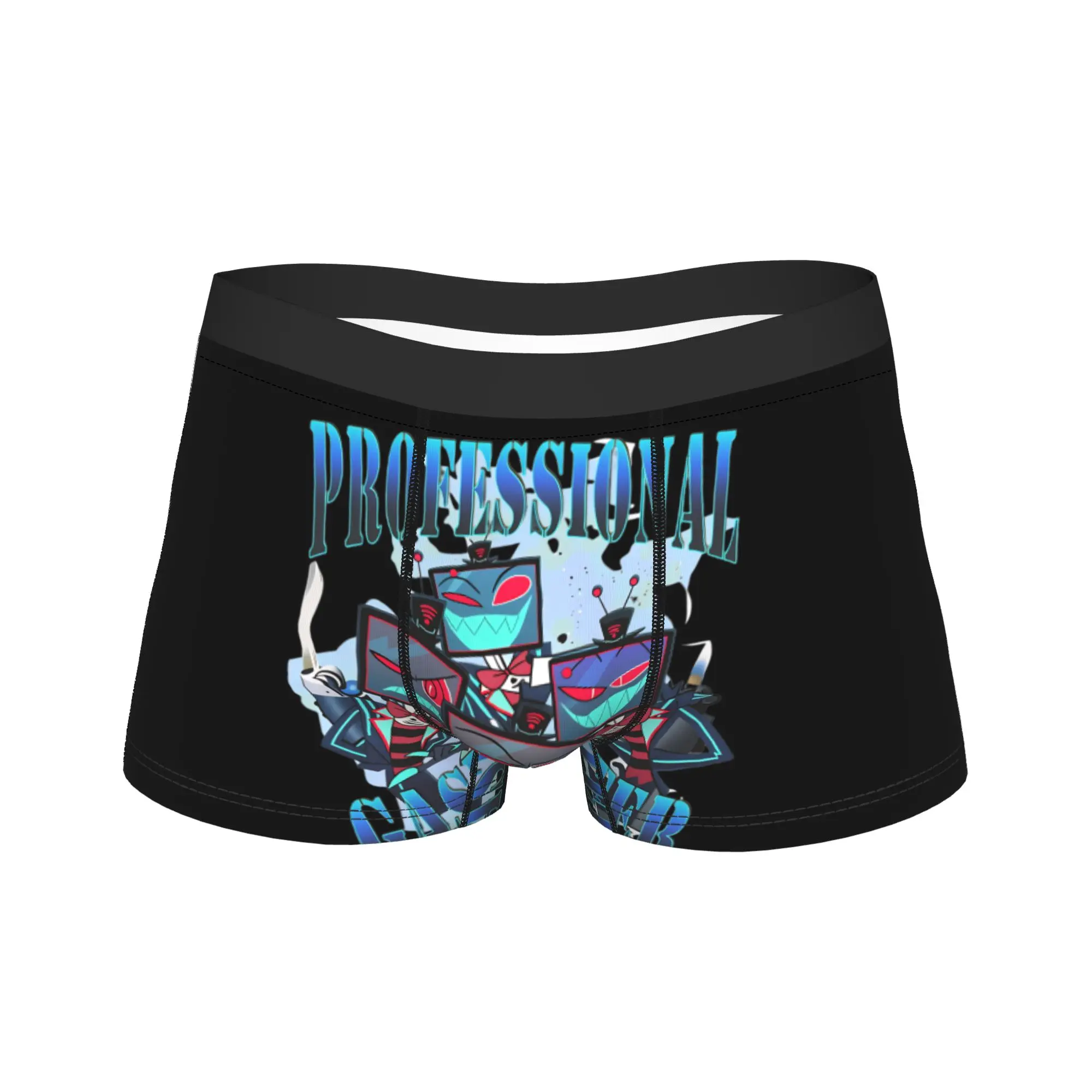 ملابس داخلية للفنادق من Hazbins سراويل داخلية مريحة سراويل قصيرة مخصصة للرجال حقيبة ثلاثية الأبعاد سراويل بوكسر كبيرة الحجم