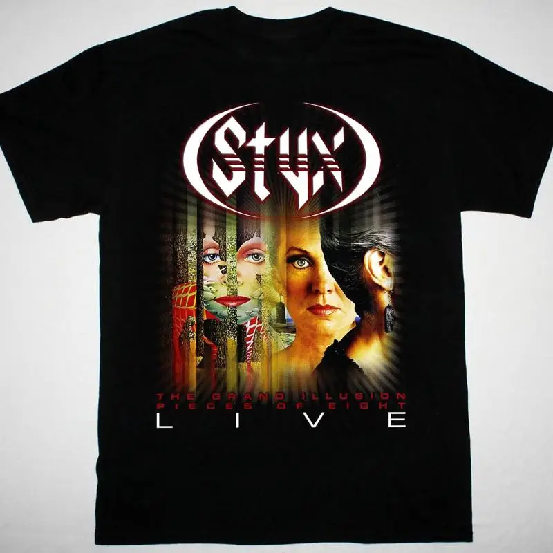Styx band album poster Black T-shirt Unisex All sizes S to 5Xl