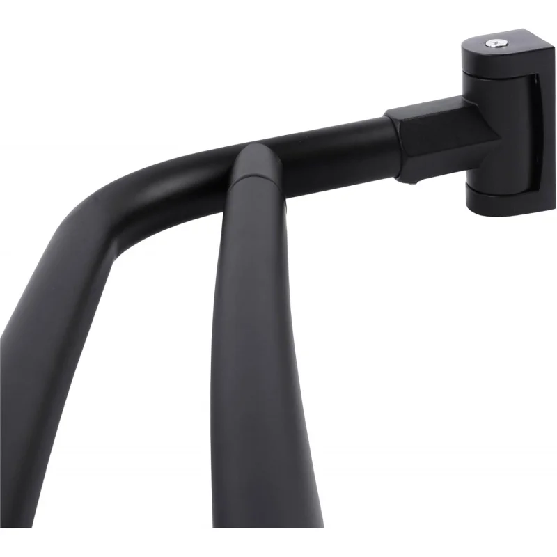

Double Curved Shower Rod, Metal Construction, Adjustable Between 44 to 70 Inches, Aluminum Rods and Zinc Mounting Hardware