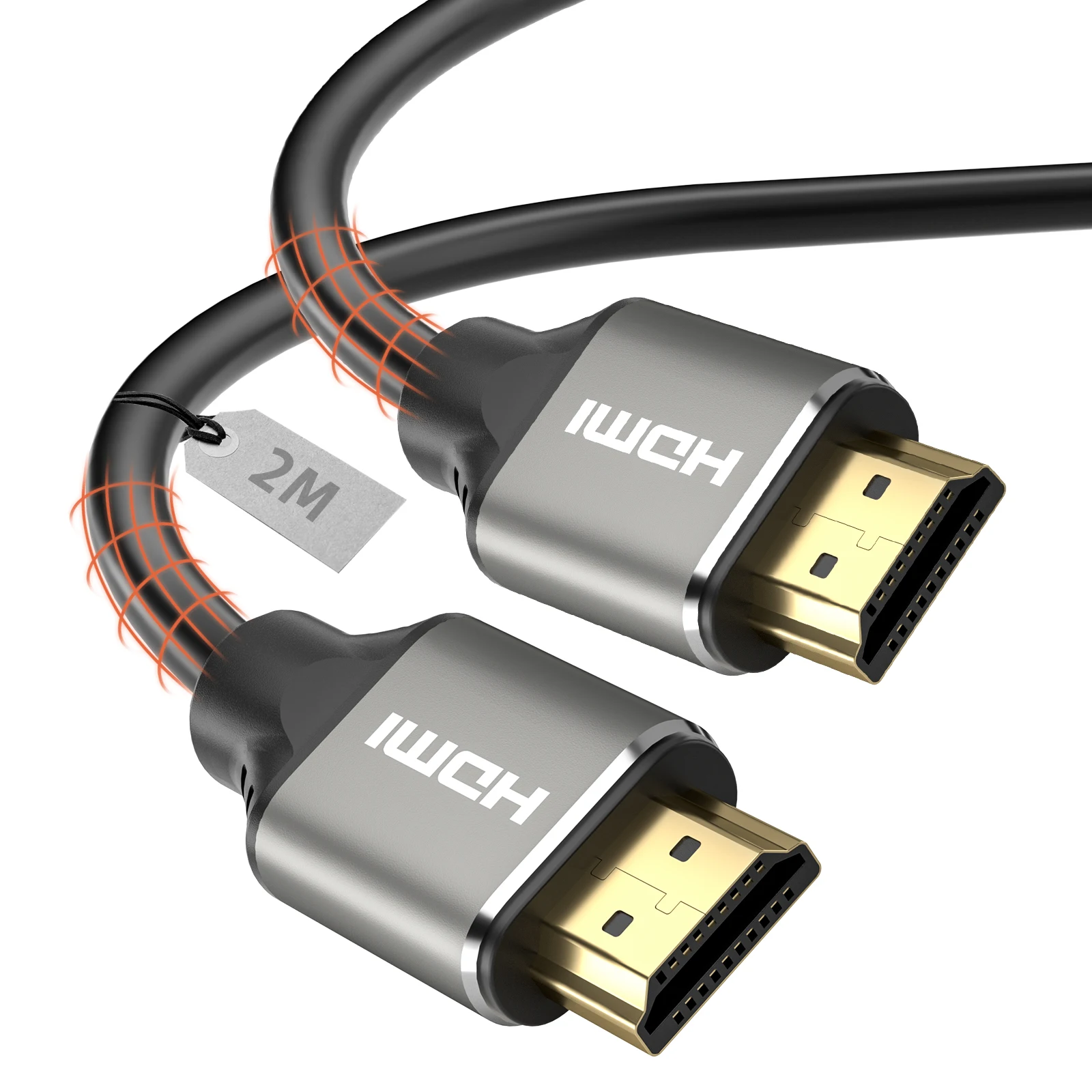 

8K HDMI Cable Male to Male HUD Cable with Dynamic HDR Support eARC HDR VRR QMS QFT DSC ALLM DTS Mastet Dolby Atmos Dolby Vision