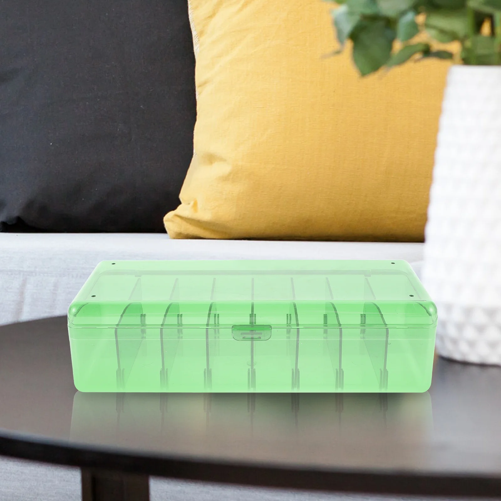 

1 Set Computer Box For Desk Holder Transparent Straps Dustproof Lid Cable Cord Organizer Storage Small Containers With