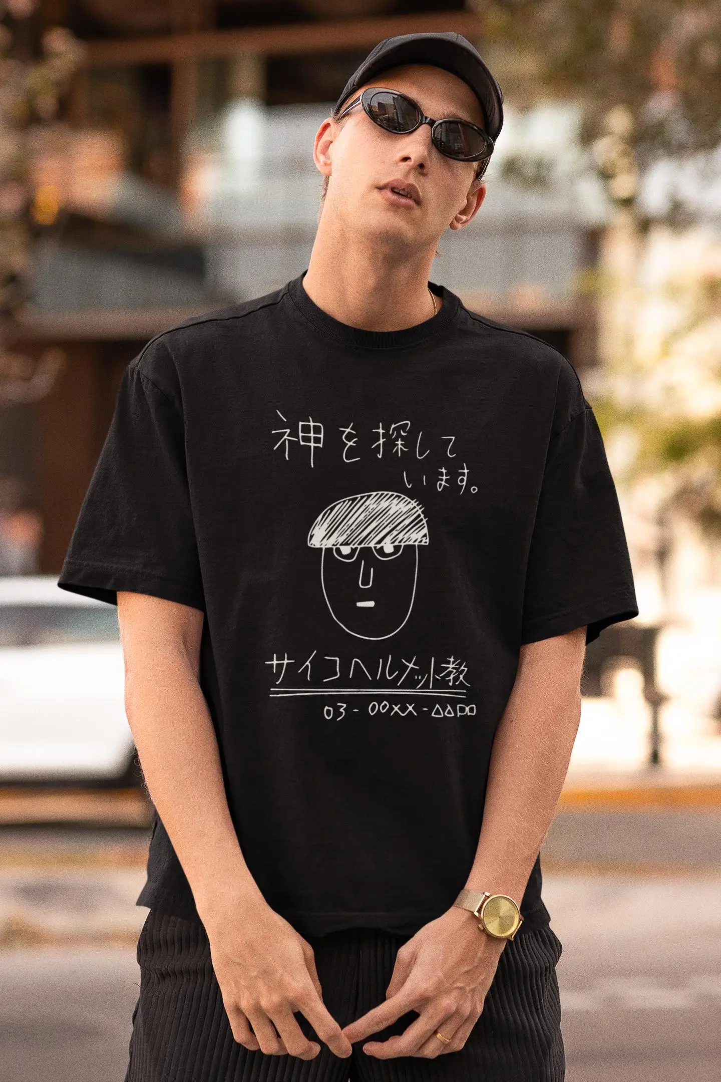 Mob Psycho 100, Japanese Anime Shirt Cartoon Round Neck Printed T-shirt, Unisex Style