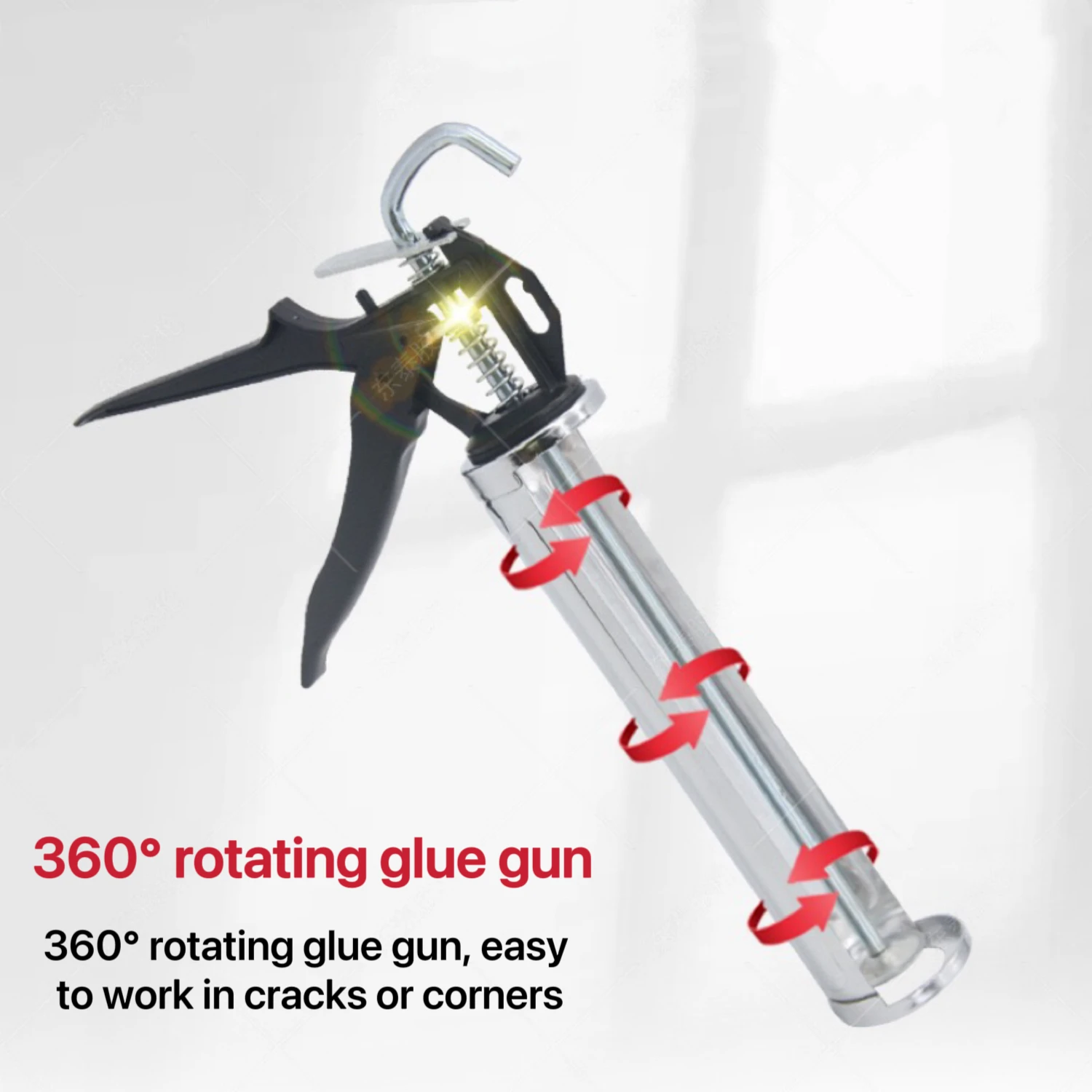 Rotary glue gun Labor-saving manual sewing tool Stainless steel glass glue gun Glue gun