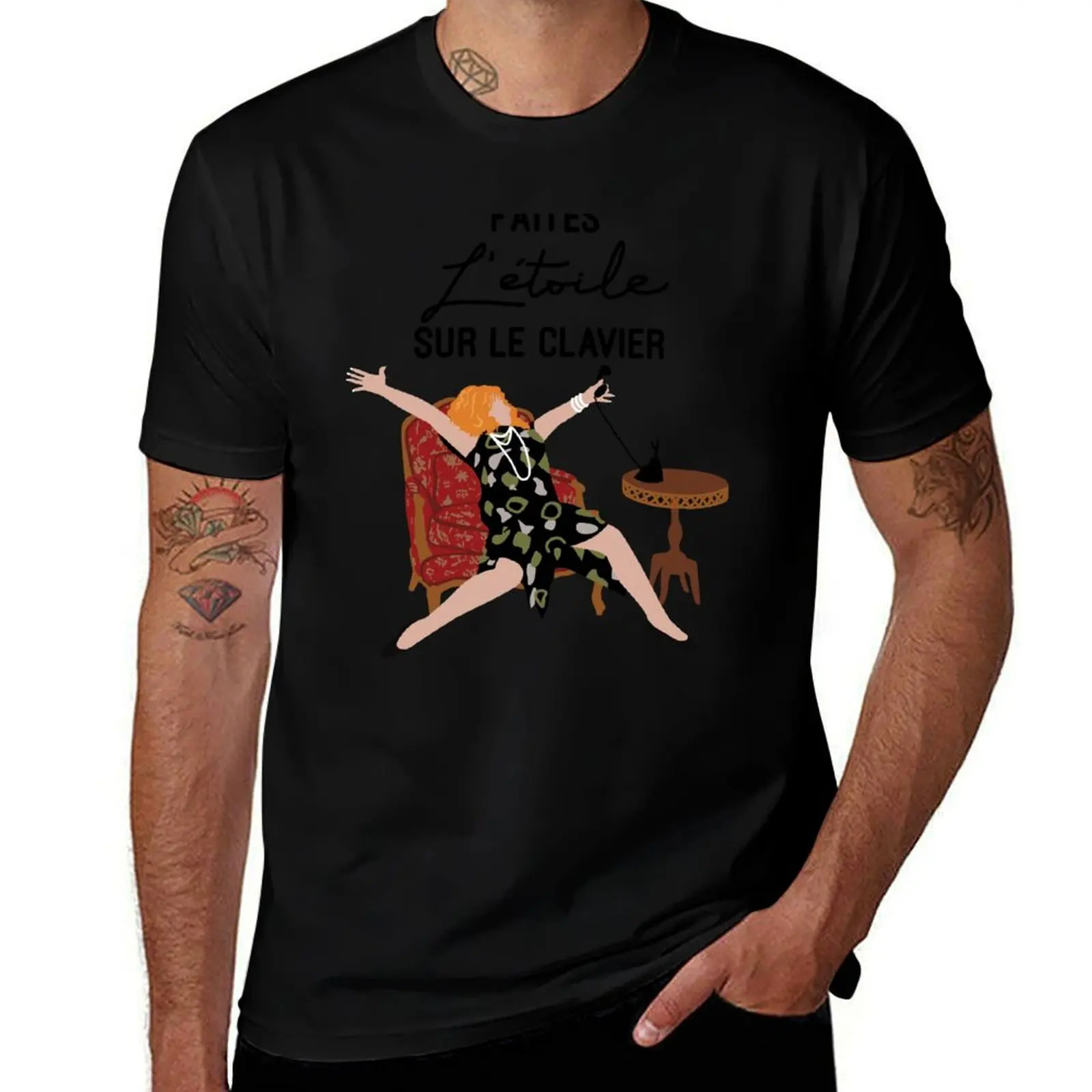 Faites l’étoile sur le clavier - Brenda T-Shirt Casual Pattern Print Tee Shirt T-Shirt