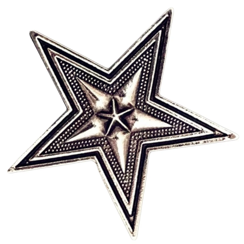 Multiuse Star Badge Stylish Brooch Hat Pin Clothing Ornament Party Accessories