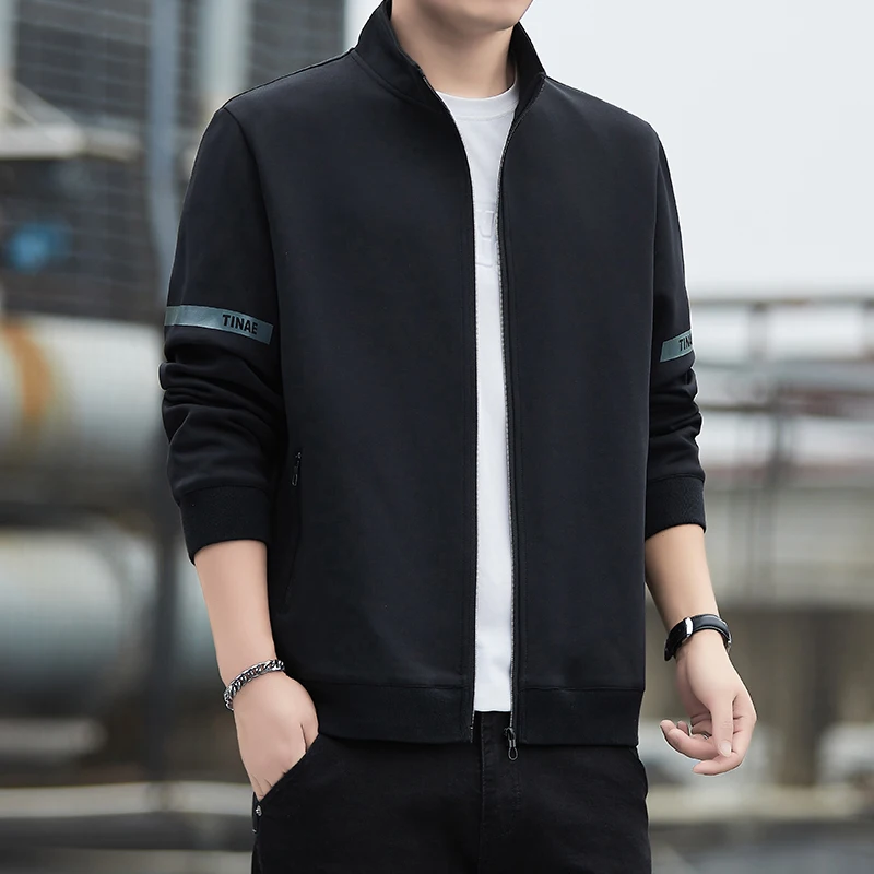 Autumn New Style Men's Fashion Simple Loose Cardigan Jacket Top