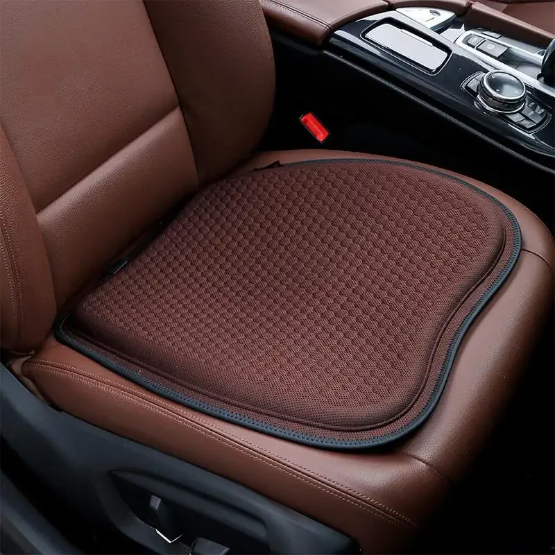 Breathable Car Seat Cushion Four Seasons Universal Anti-slip Ice Silk Honeycomb Gel Home Office Sedentary Seat Car Cooling Pad