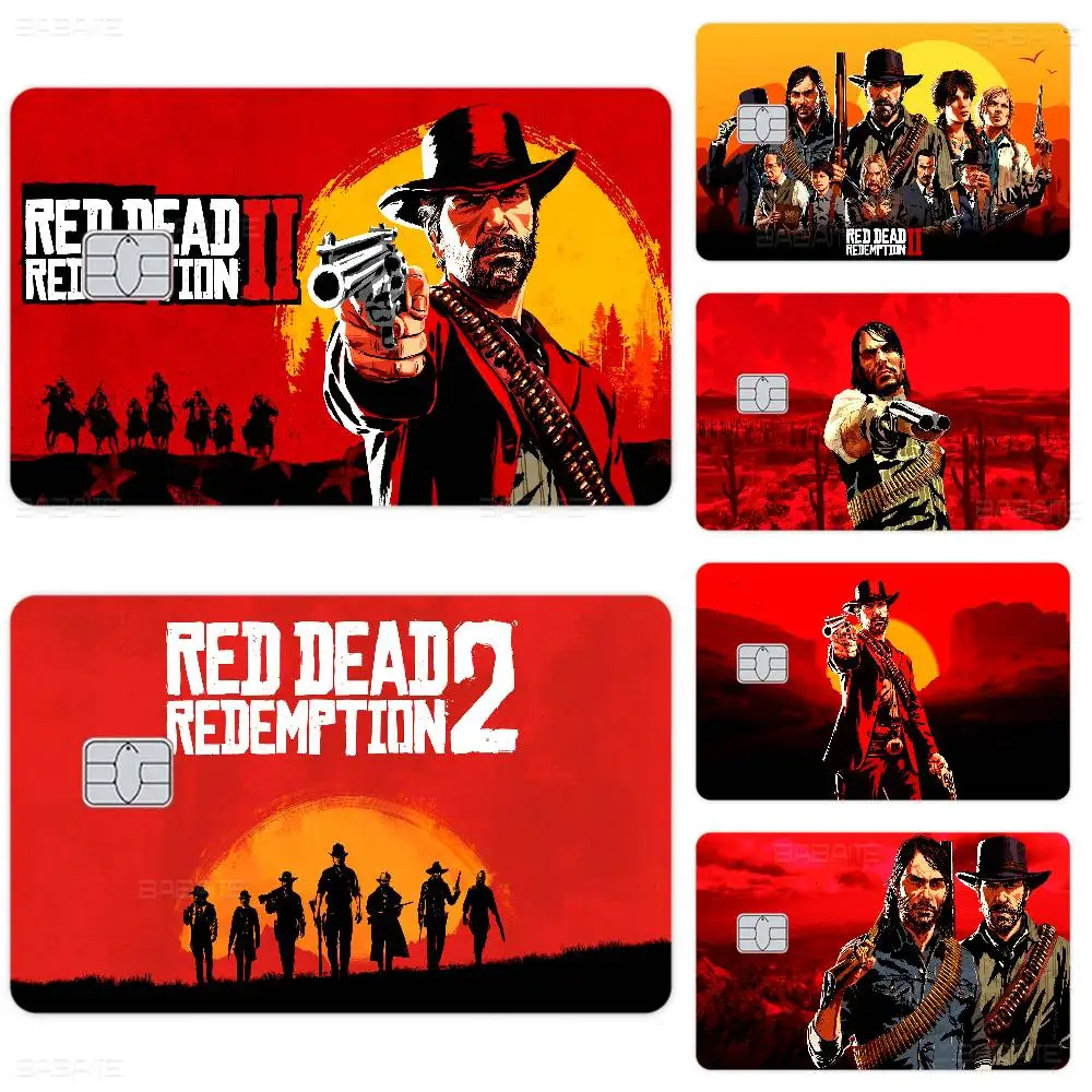 Game R-Red Dead-R-Redemptions Anime Cartoon Sticker Film Skin for Credit Card Debit Bank Bus Card