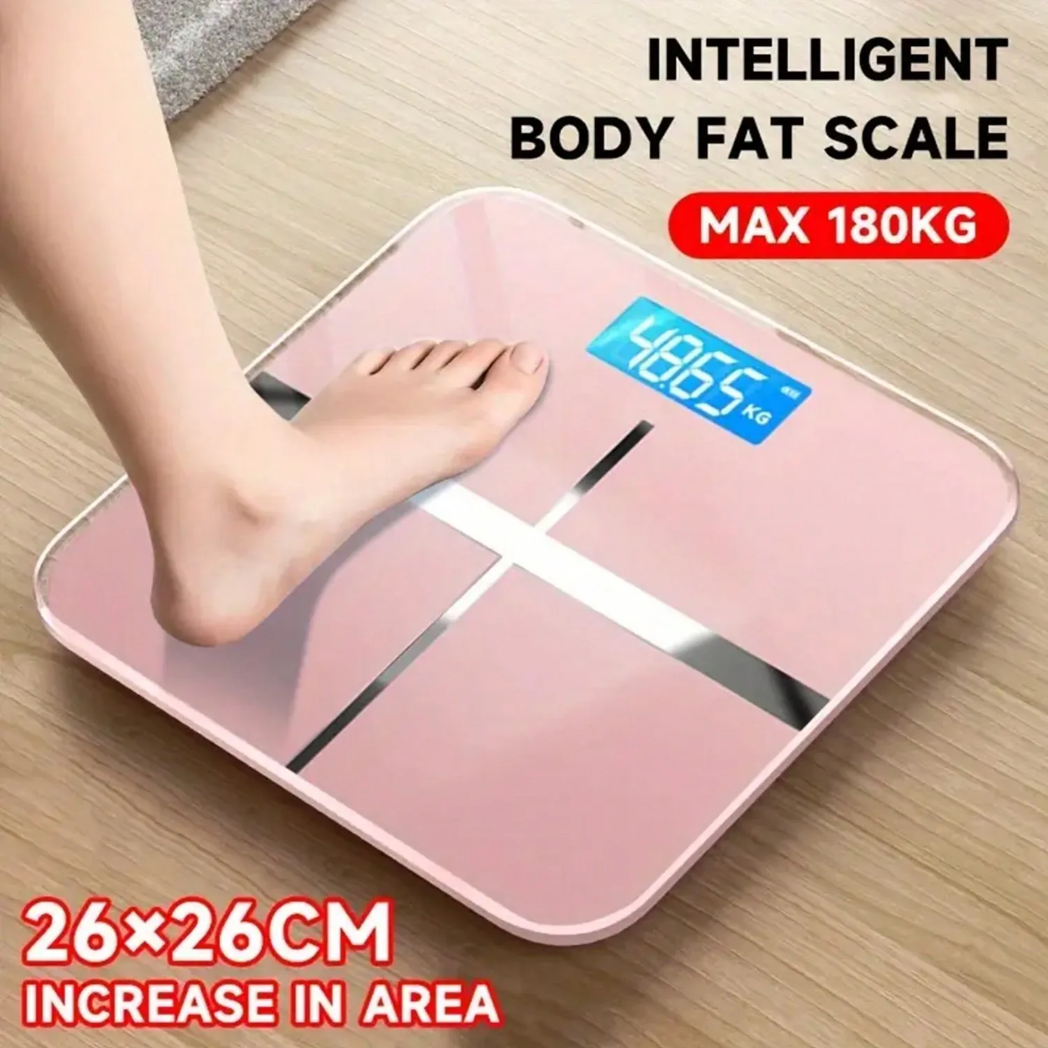 1pc Scale For Body Weight, Digital Bathroom Scale With Large LED Display, Body Scale With Extra-High Capacity, Weighing Machine With Big Platform, Most Accurate To 0.05lb