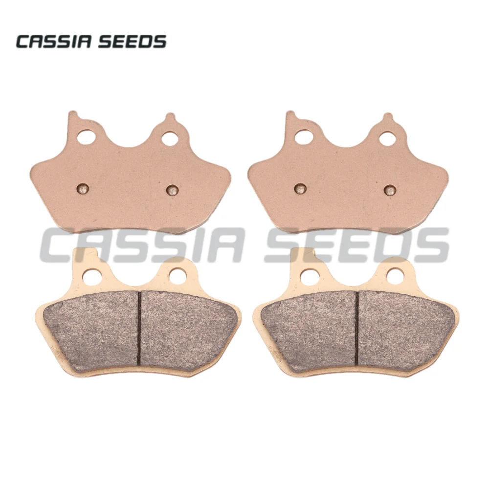 Motorcycle metal sintered brake pads for Harley FXSTDI FXSTD Softail Deuce FLSTF FLSTFi Fat Boy 2000-2006