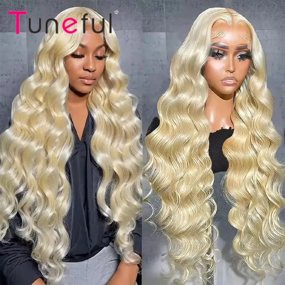 613 Honey Blonde Color Wig HD Transparent Body Wave 13x6 HD Lace Frontal Human Hair Wig For Women Brazilian Lace Front Wig