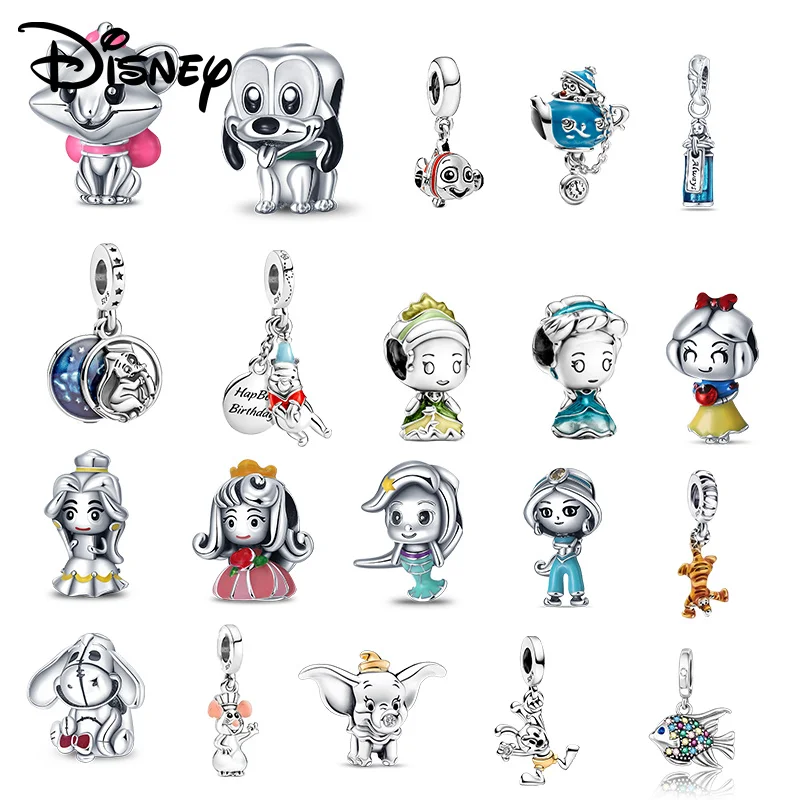 

Disney 925 Silver Princess Series Pendant Beads Suitable for Girls Original Bracelet Necklace DIY Exquisite Jewelry Gifts