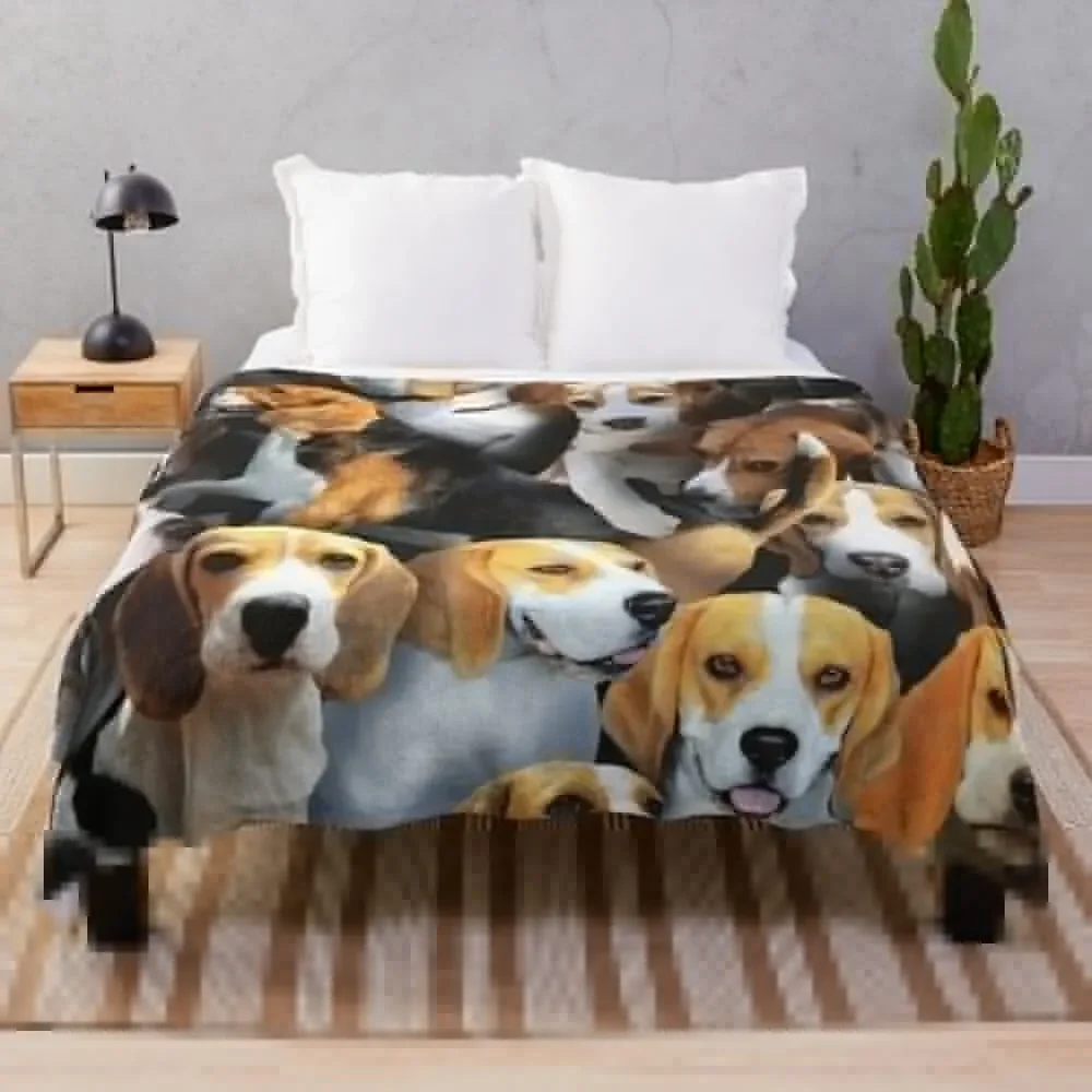 

Beagles Throw Blanket Luxury Brand Thins Fashion Sofas Blankets