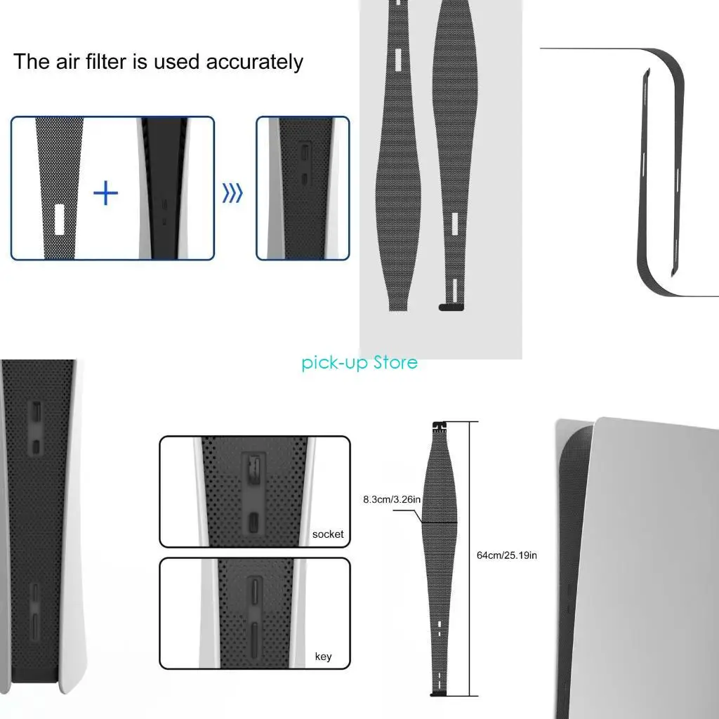 Q5wa Flexible Mesh Protector Net GamePad Scratchproof Skin Game Console Accessoires Host Middle Striangs Ventilation Net