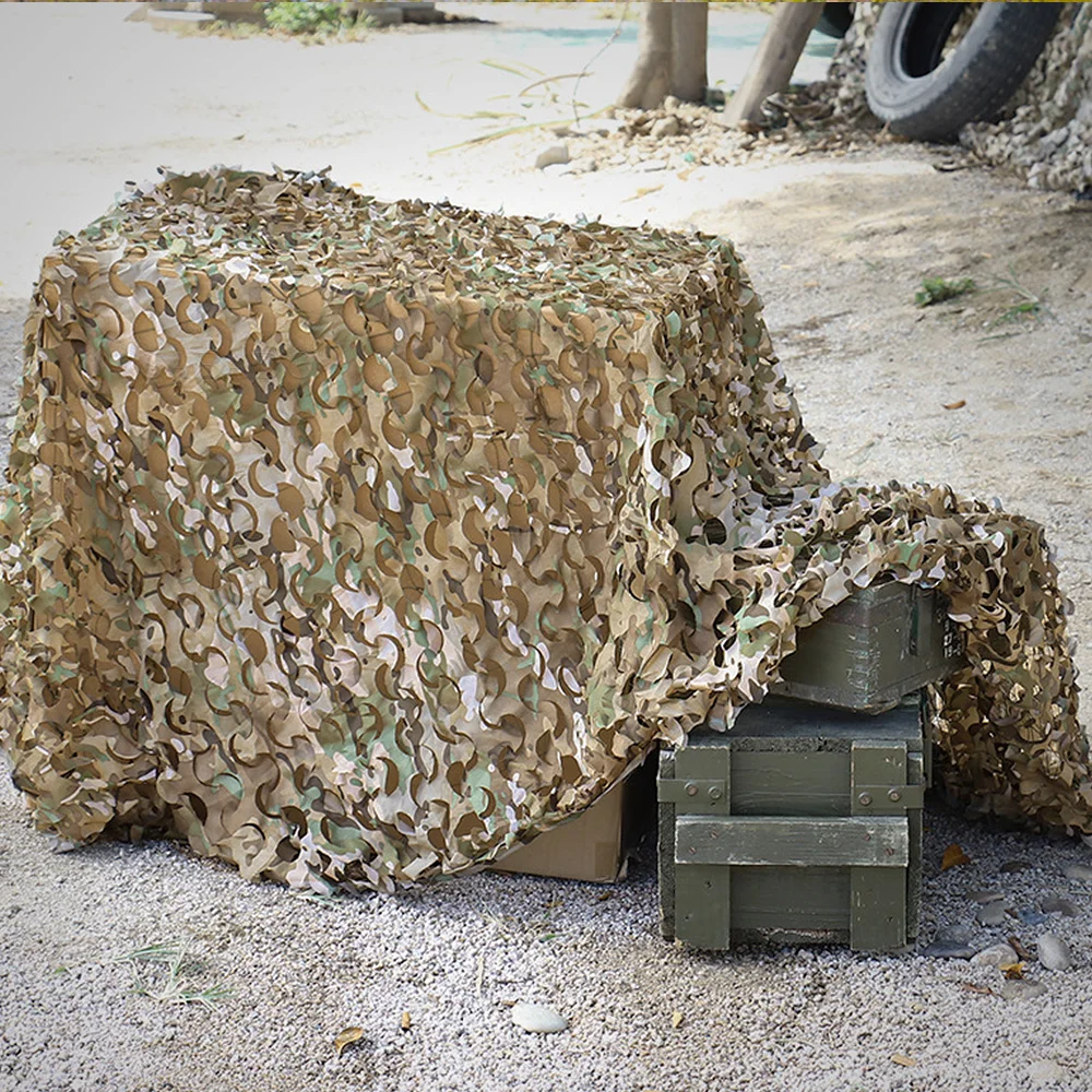 Red de camuflaje táctico para deportes al aire libre, Red de ocultación de camuflaje CS Wargame para caza, ocultamiento del bosque, parasol de Camping