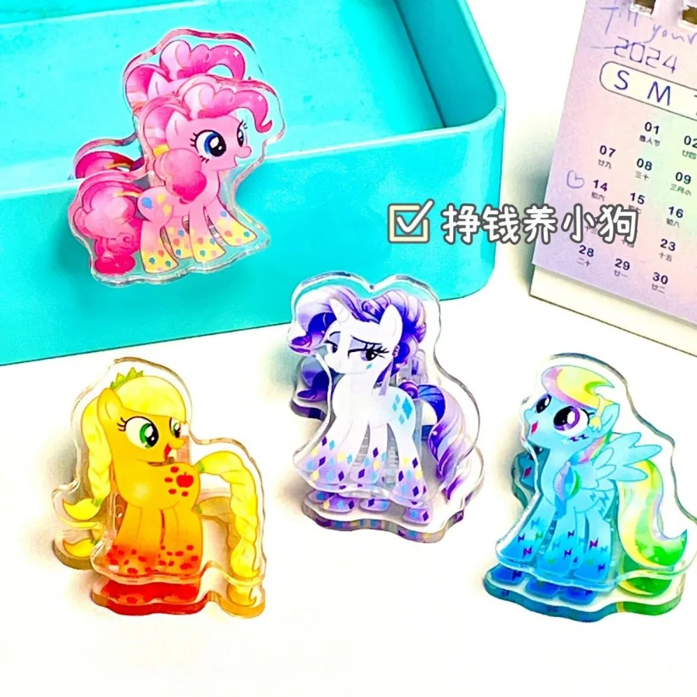 Anime Cartoon mein kleines Pony Pinkie Pie Flatter shy Twilight funkeln Acryl Büroklammer Student Test papier Note Organizer Clip