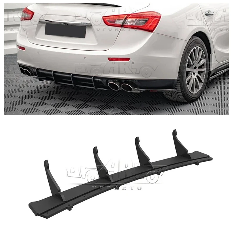 

For Maserati Ghibli MK3 Car Decoration Rear Diffuser Bumper Valance Splitter Diffuser 2014 2015 2016 2017 2018 2019