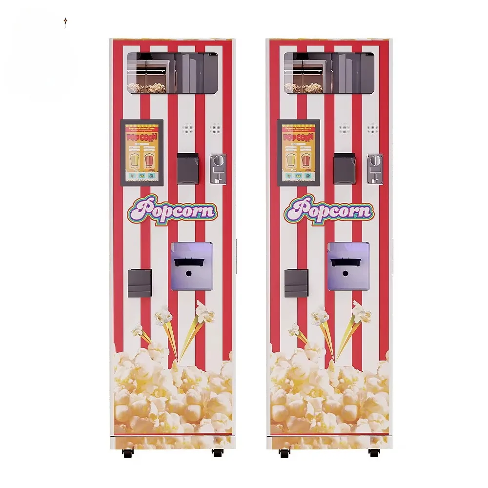 Self Service Automatic Popcorn Vending Machine Robot Pop Corn Vending