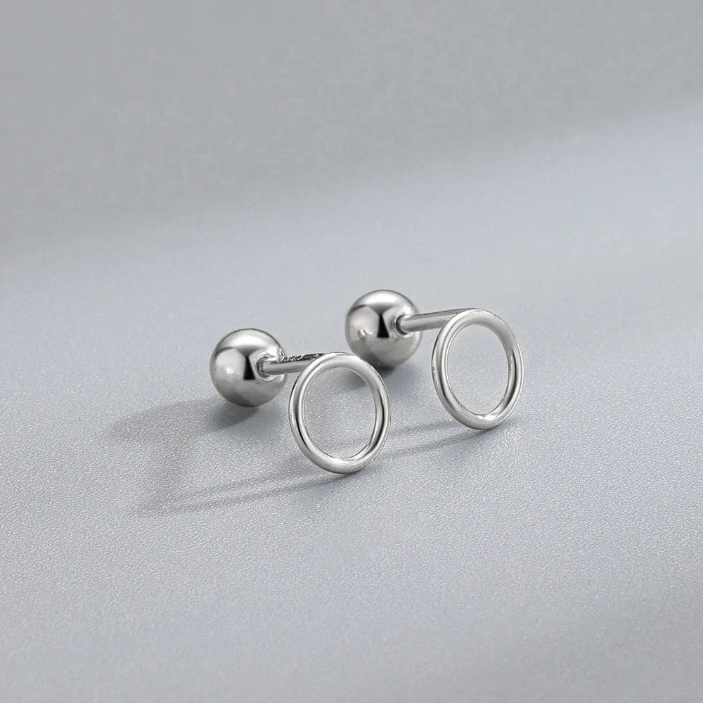 New Charming Multiple Styles Stud Earrings for Women Silver color Daily Wear Ear Girls Fashion Party Gift Piercing Jewelry