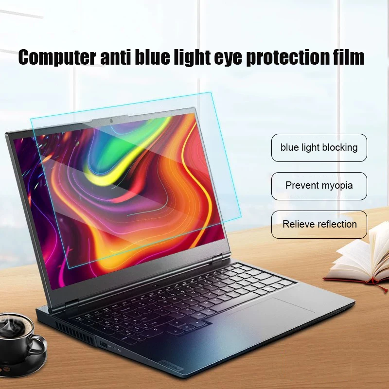 Película protetora de tela para laptop, anti-luz azul, alta definição, 14.6/15.6 polegadas, adequada para Lenovo, Dell, Asus, HP.