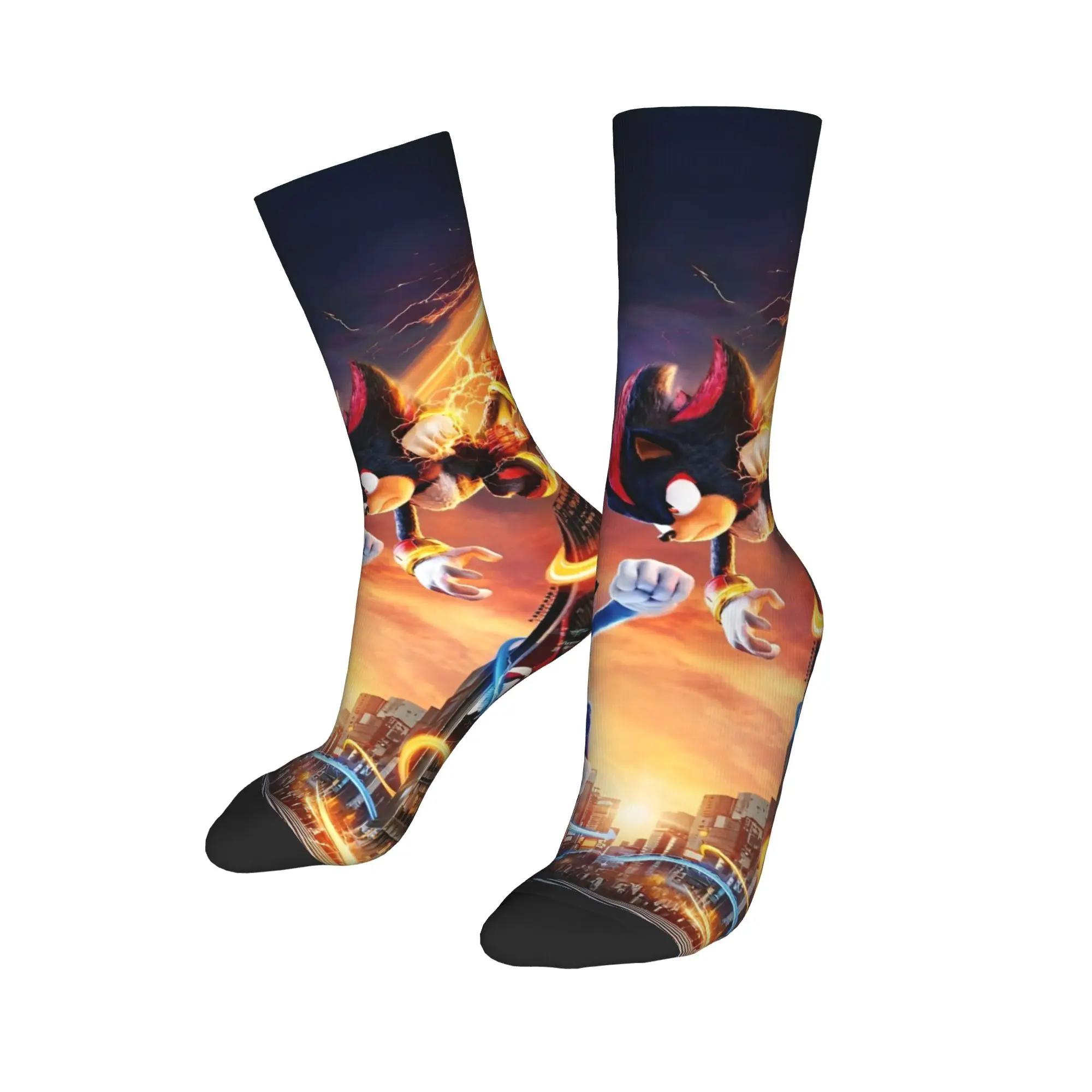 Shadow The Hedgehogs Socks Men Women Casual Cartoon Socks Spring Summer Autumn Winter Middle Tube Socks